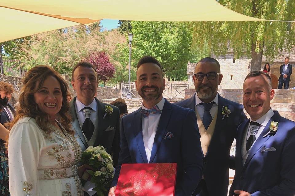 Sin duda una boda diferente