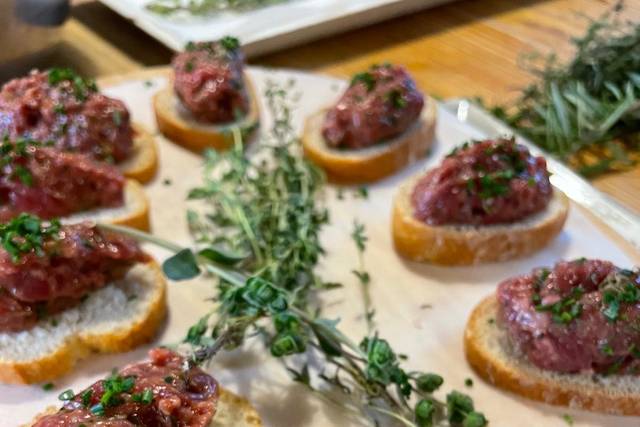 Tosta de steak tartar