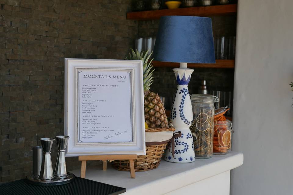 Bespoke menu