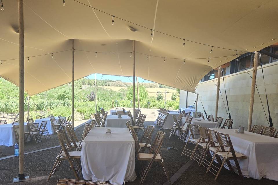 Boda con carpa