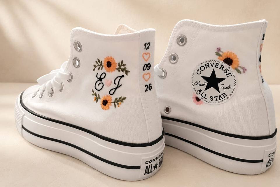 Zapatillas bordadas