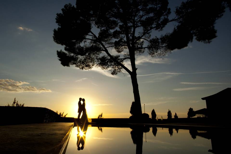 Boda al atardecer