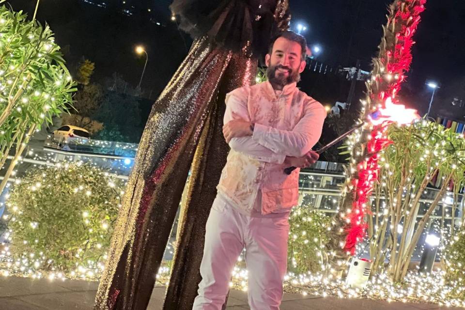 Zancos y fuego