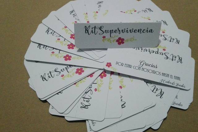 Tarjetas kit supervivencia