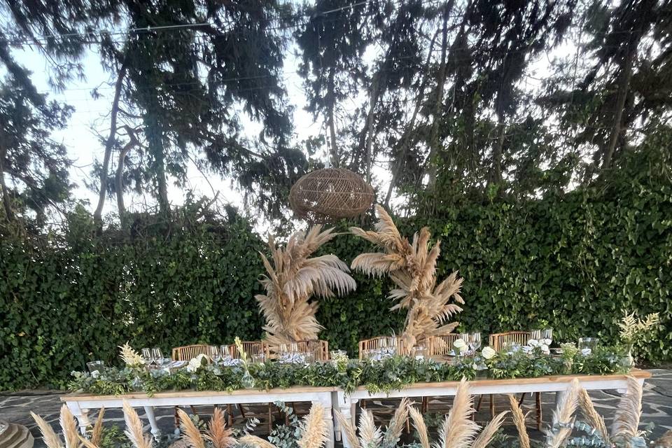 Decoración mesa presidencial