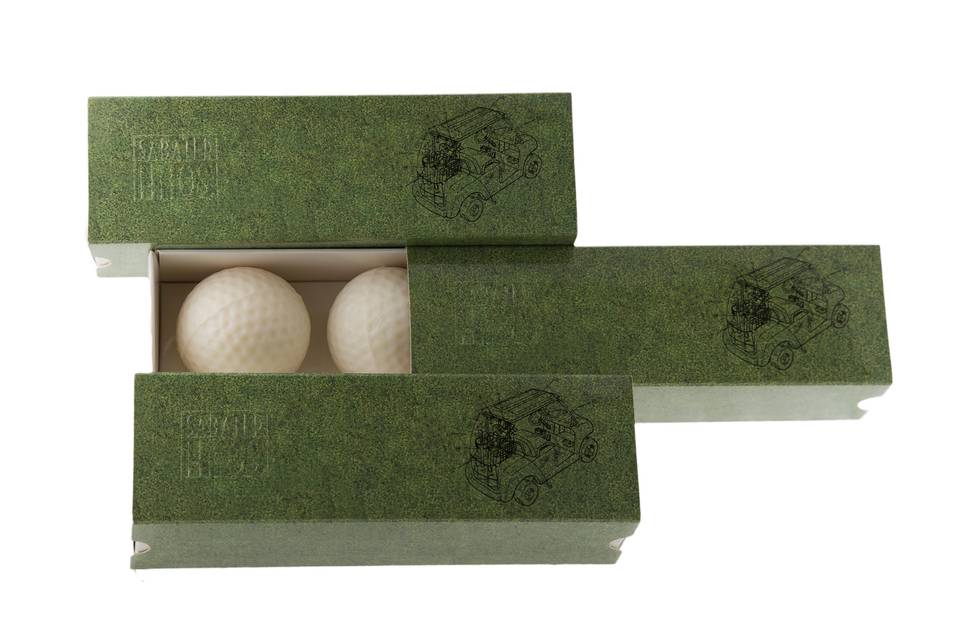 Caja de 3 pelotas de golf