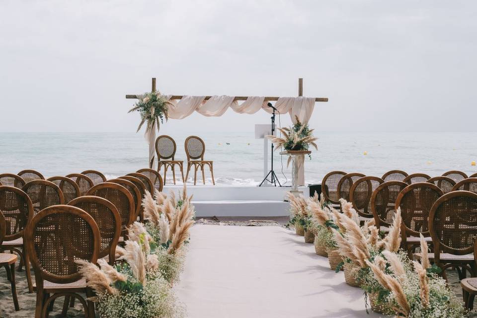 Ceremonia en la playa