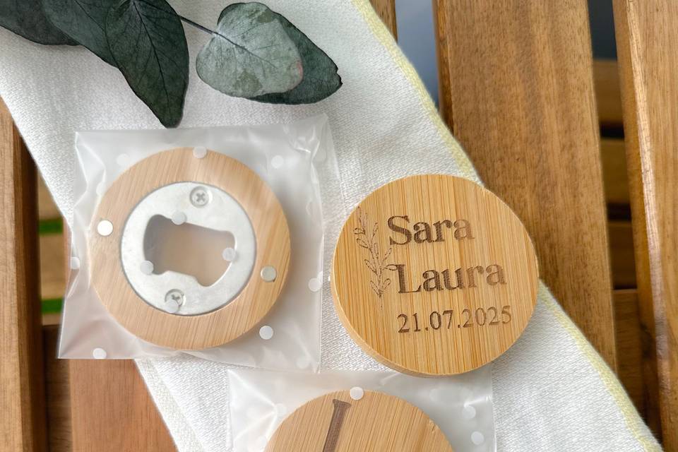 Abridores madera personalizado