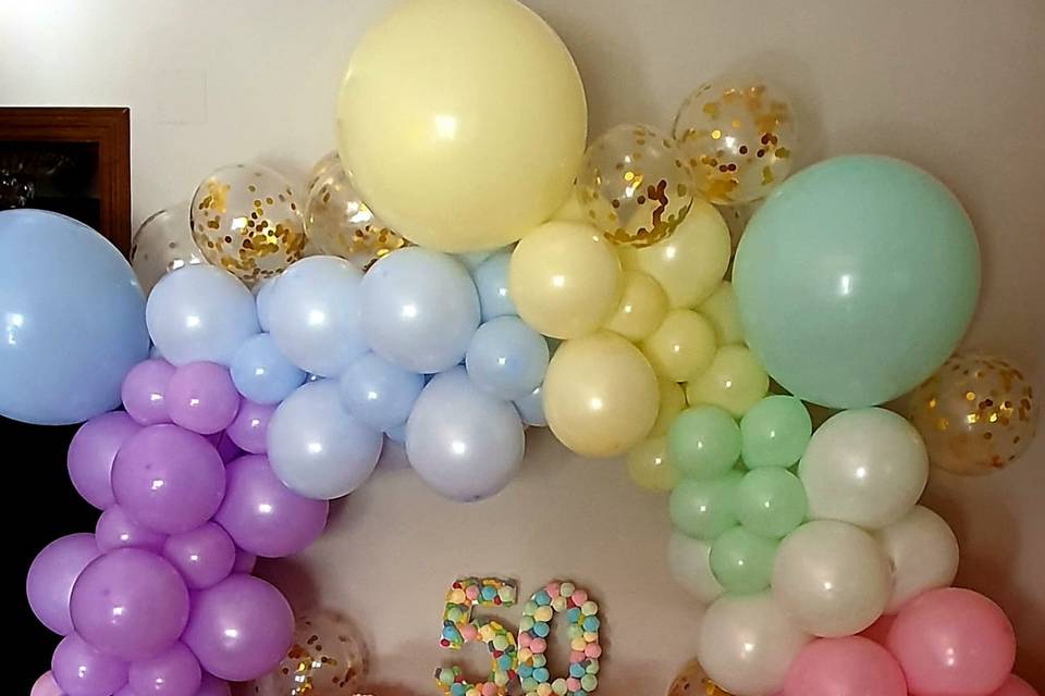 Decoración con globos