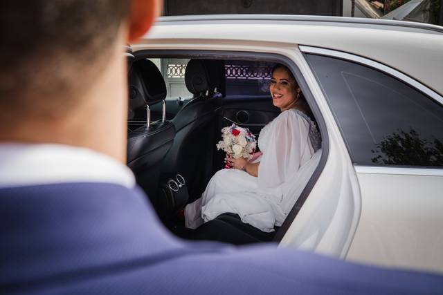 Novia llegando