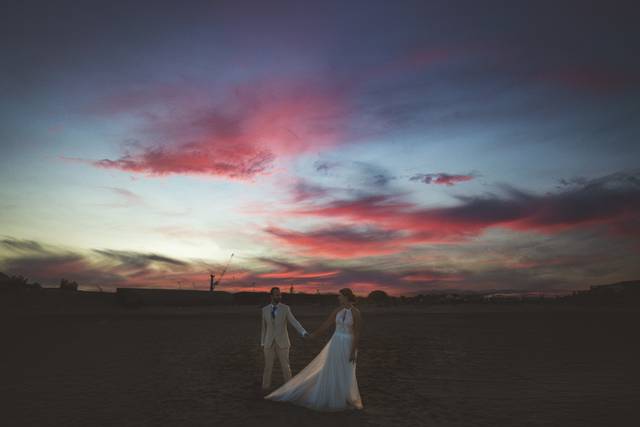 Atardecer novios