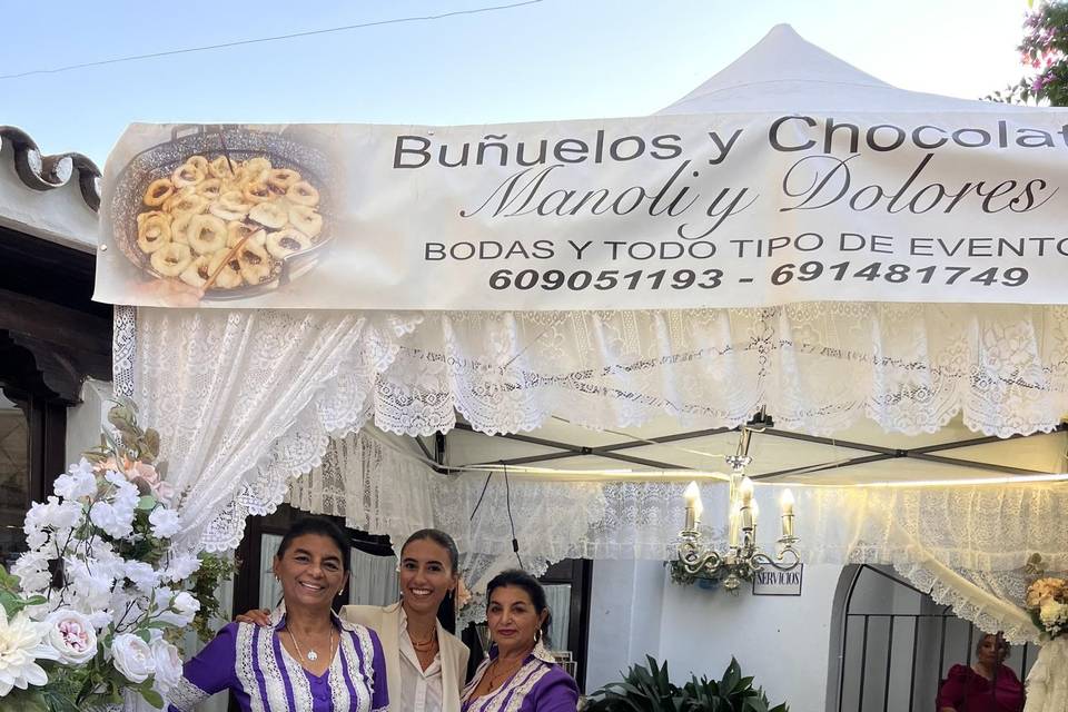 Buñuelos y chocolate