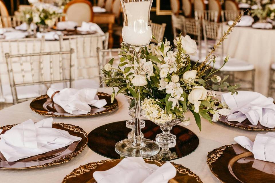 Mesa de banquete circular