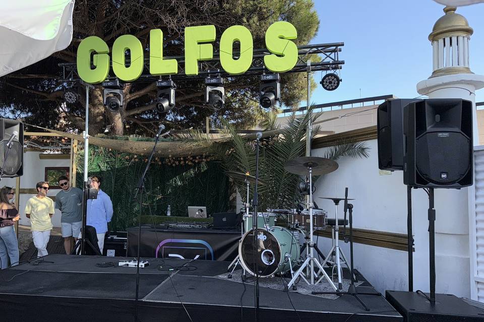 Montaje de fiesta privada