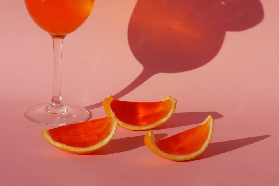 Gelatinas de Aperol Spritz