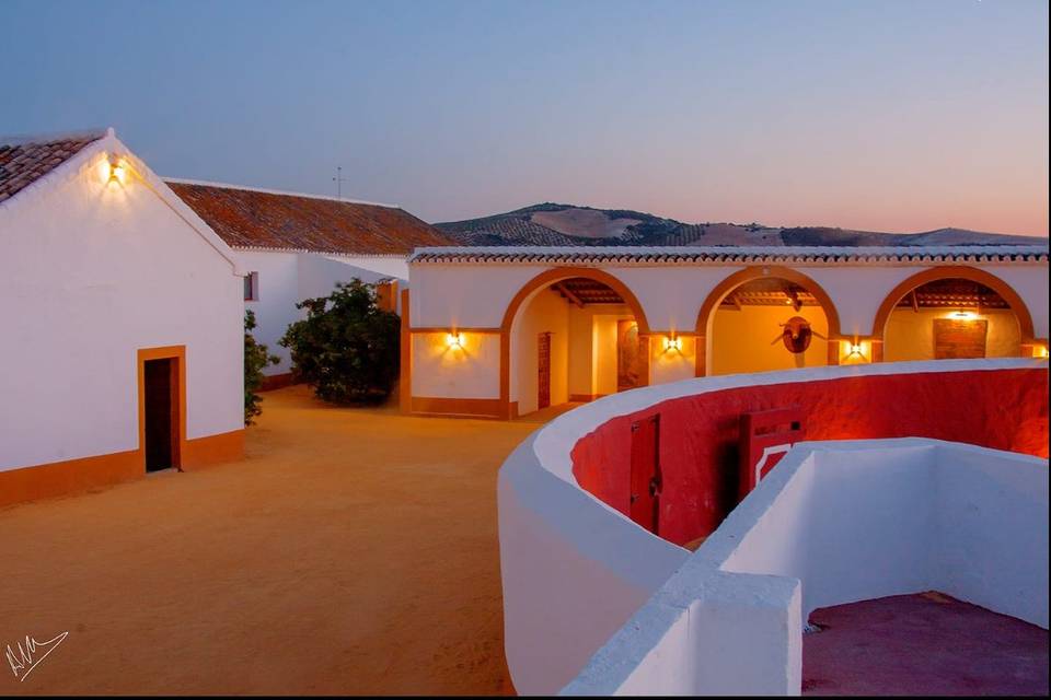 Patio y plaza de toros