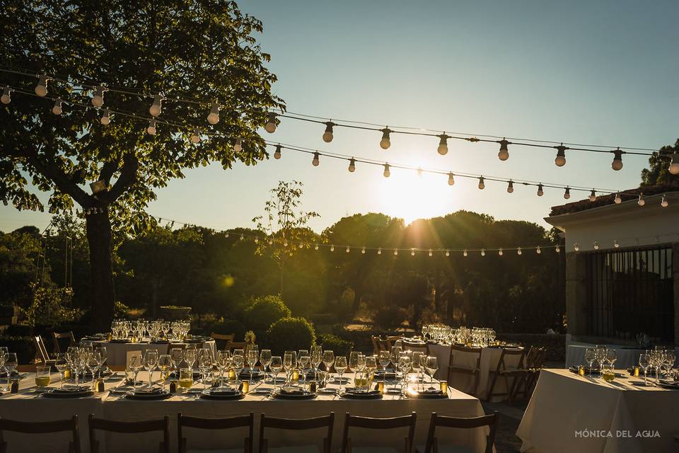 Banquete en exterior