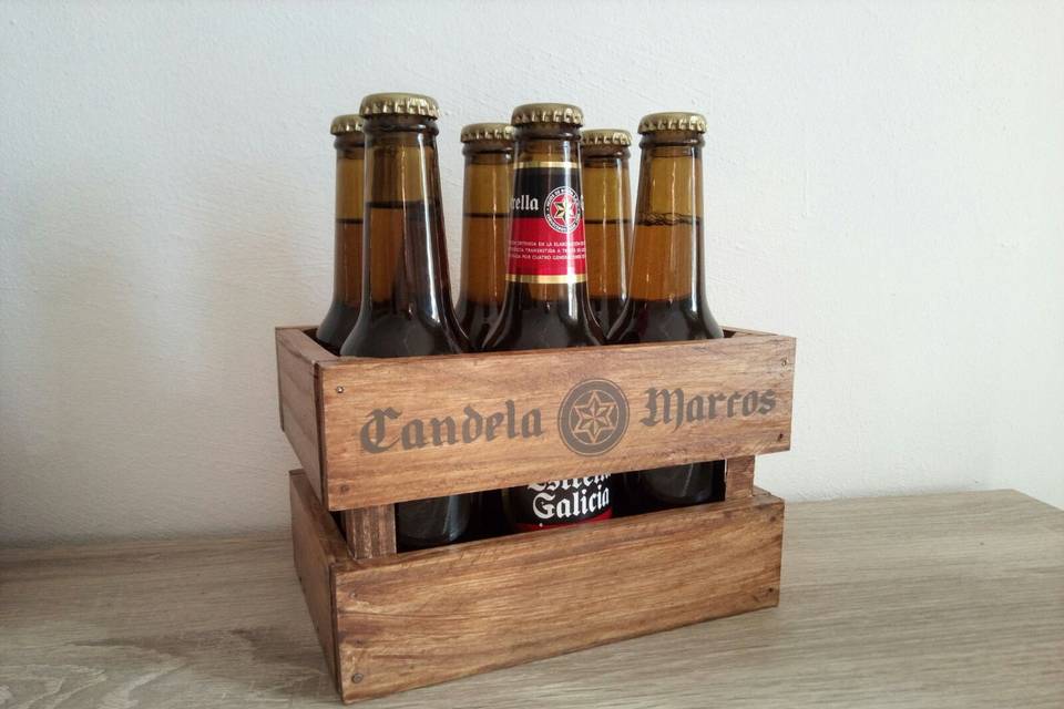 Caja rústica personalizada