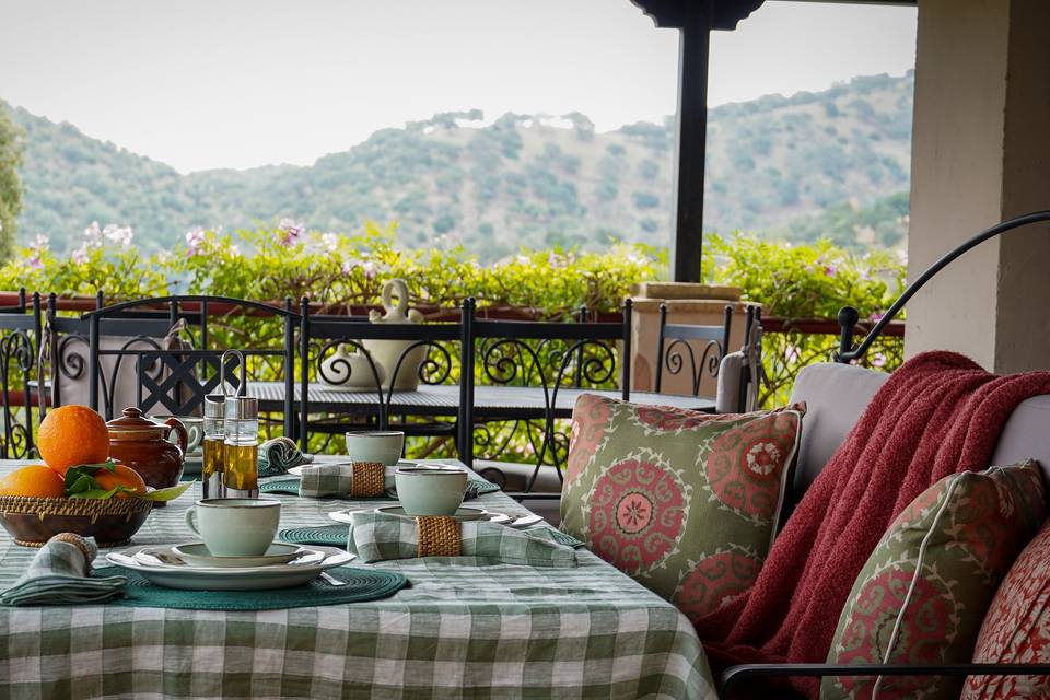 Desayuno con vistas naturaleza