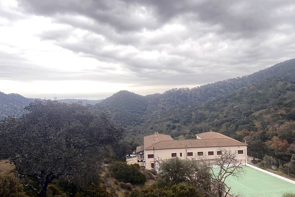 Vista del cortijo