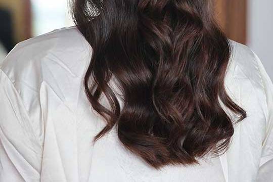 Peinado con ondas para boda
