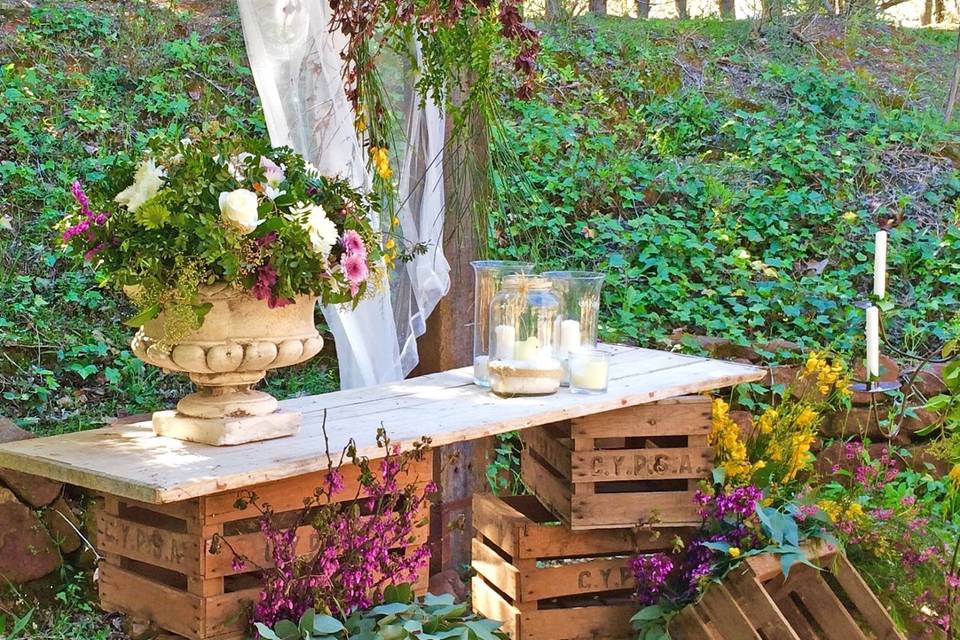 Decorado para boda en la playa