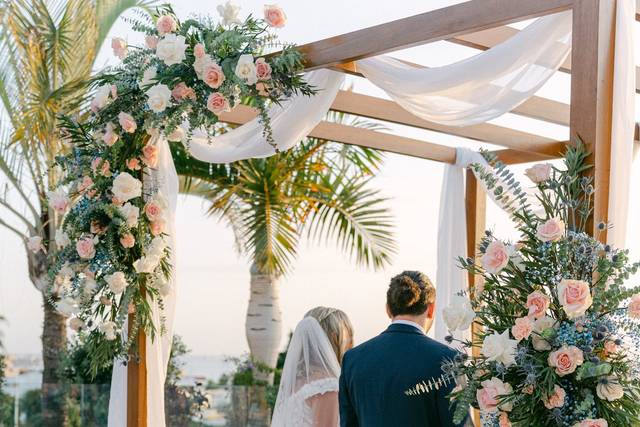 Decoración floral gazebo