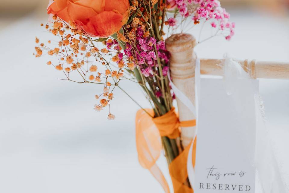 Detalles en al ceremonia