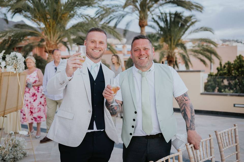 Brindis en la ceremonia