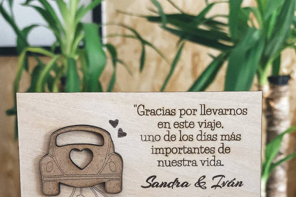 Photo block de madera