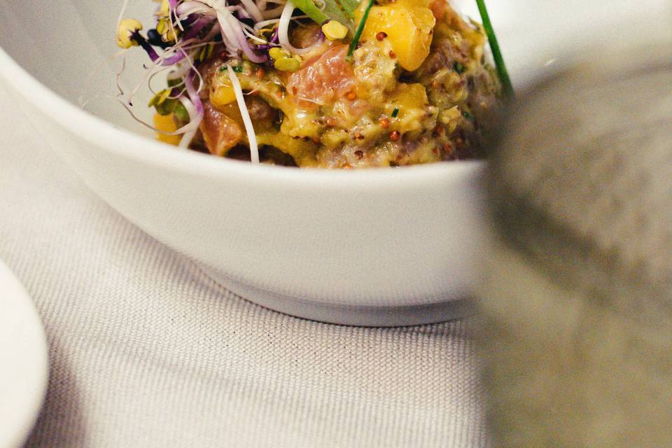 Tartar de salmón
