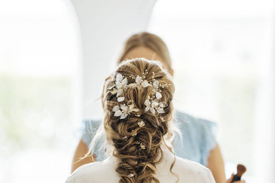 Peinado boho novia