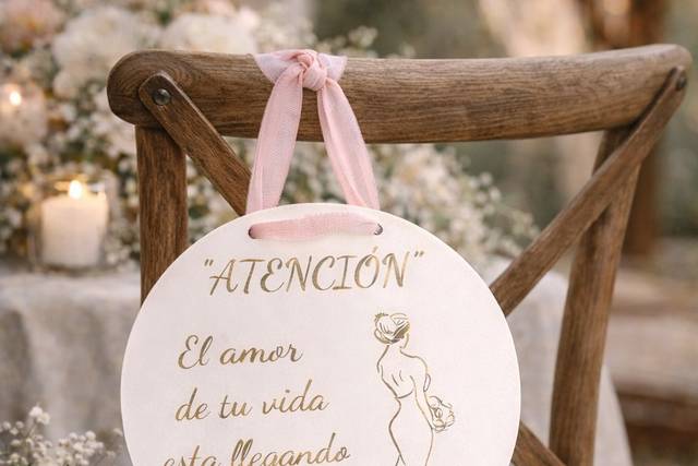 Cartel llega la novia
