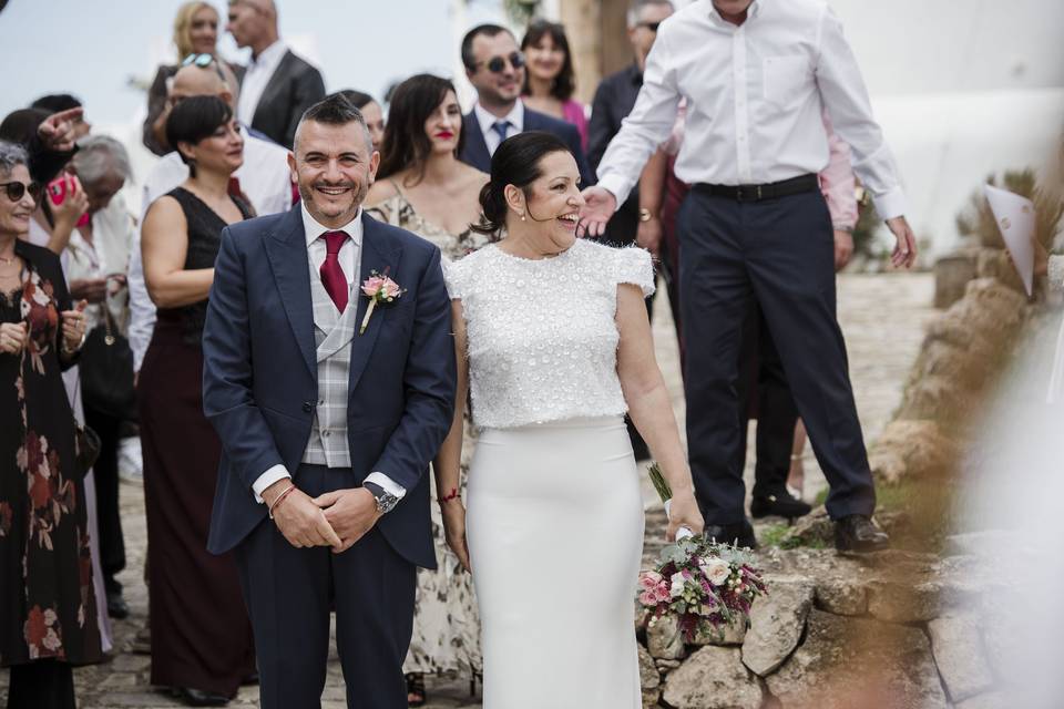 Novios disfrutando