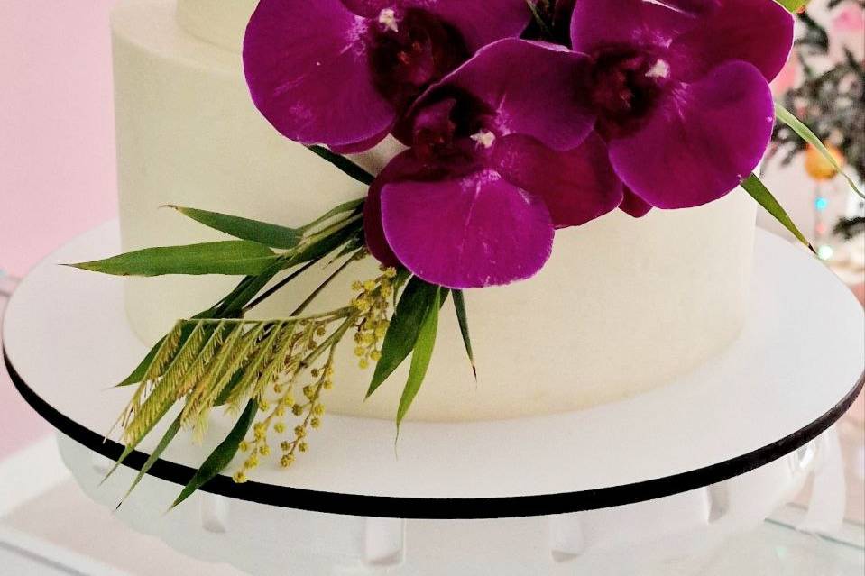 Tarta orquídeas