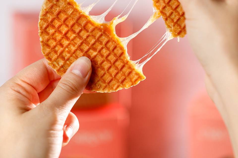 Textura de stroopwafel