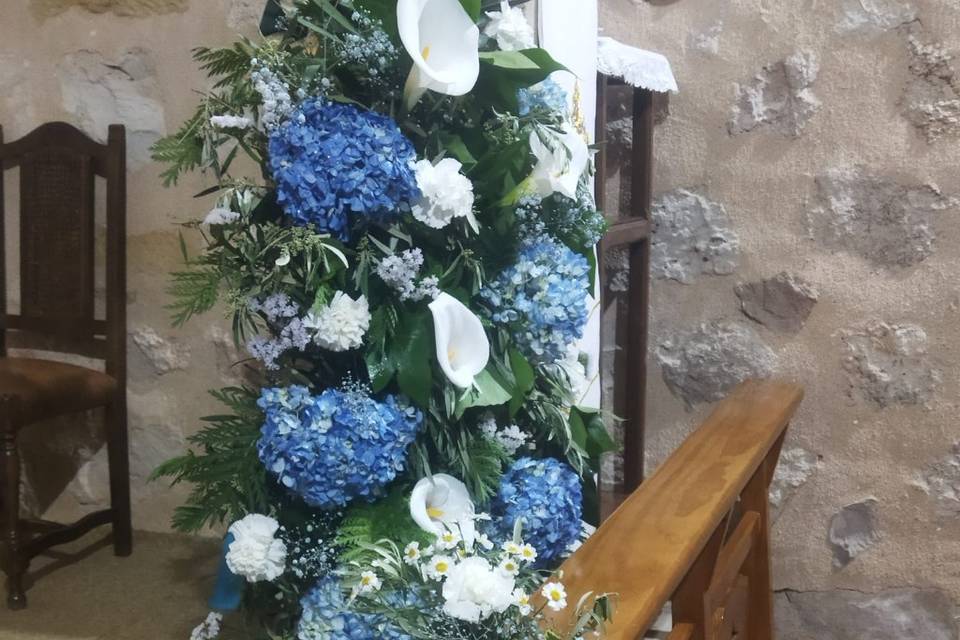 Columna azul altar