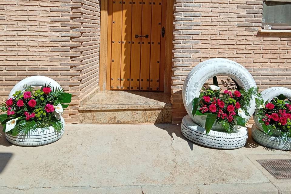 Decoración original con ruedas
