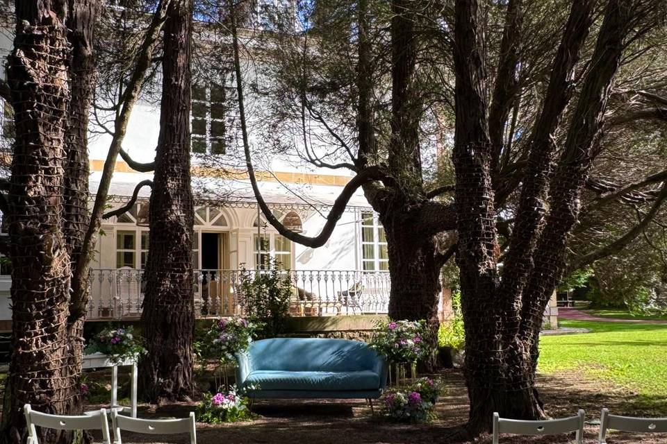 Ceremonia camino árboles