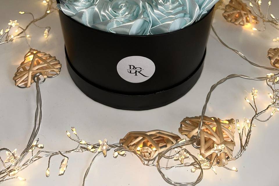 Brightroses box azul claro