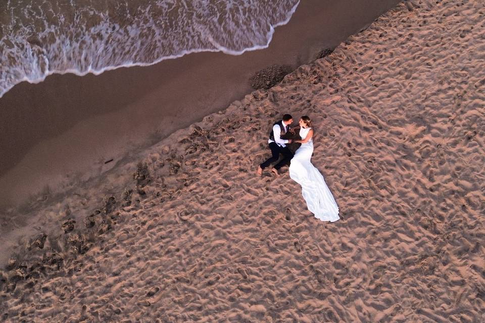 Postboda con dron