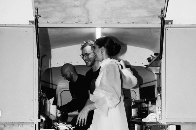 Novia en foodtruck