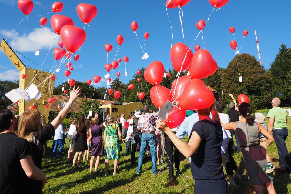 Suelta de globos