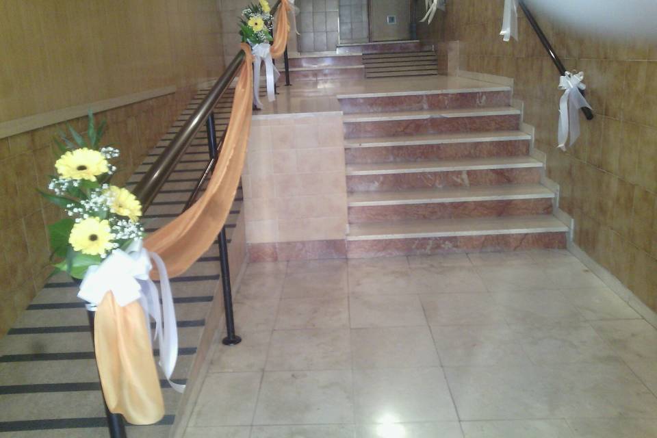 Decoración de escalera