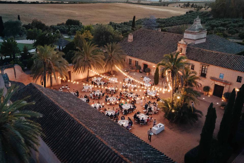 Vista aérea de la Hacienda Los