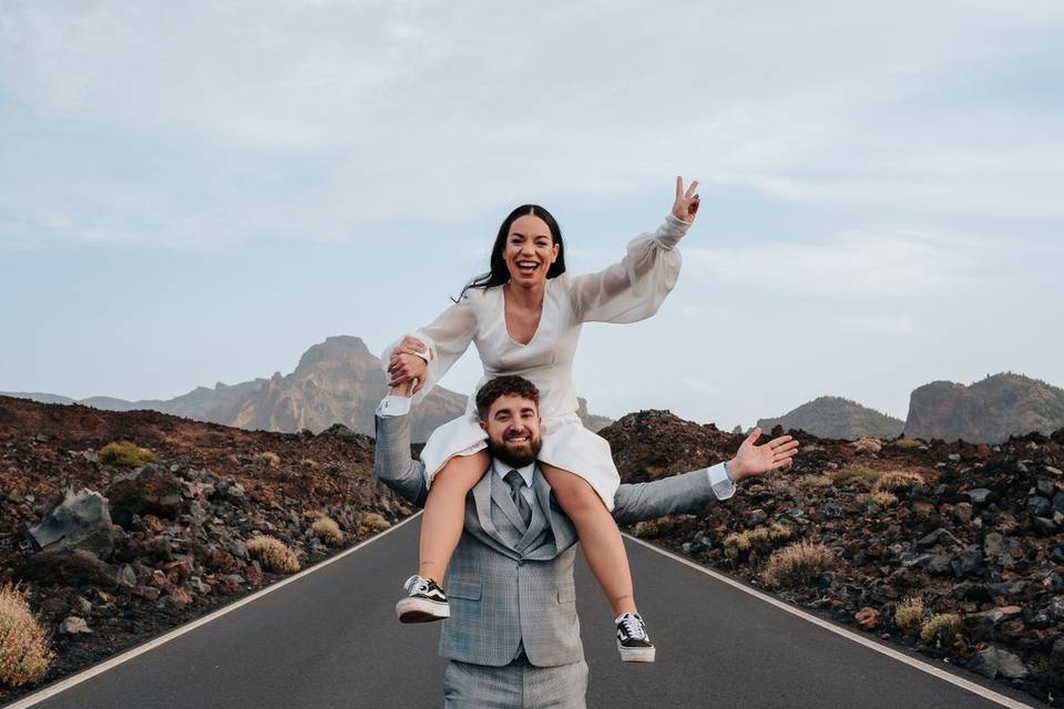 Postboda en el Teide