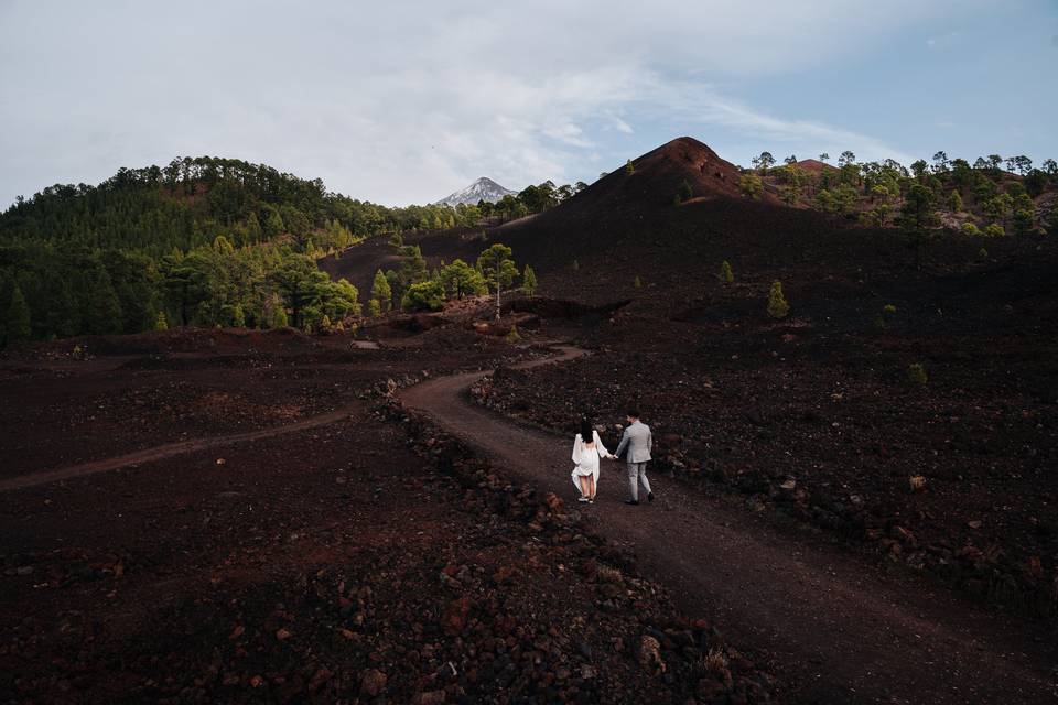 Postboda en el Teide