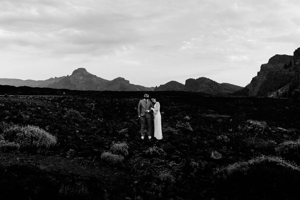 Postboda en el Teide