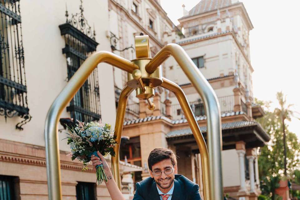 Boda en el Hotel Alfonso XIII de Sevilla