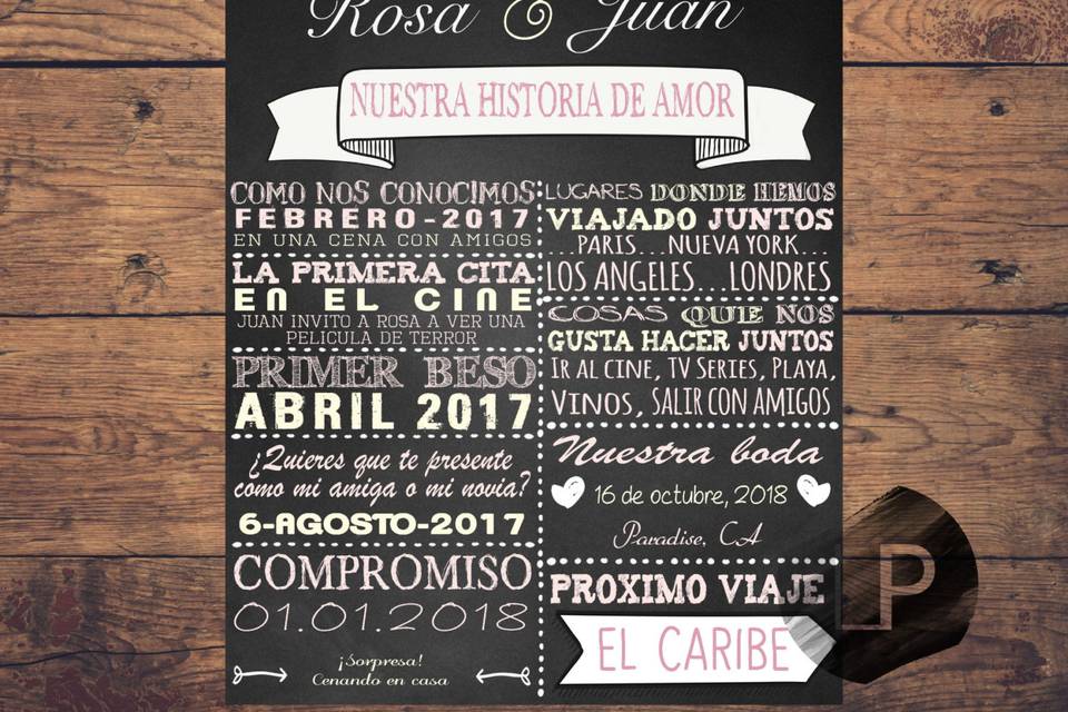 Póster de nuestra historia de amor